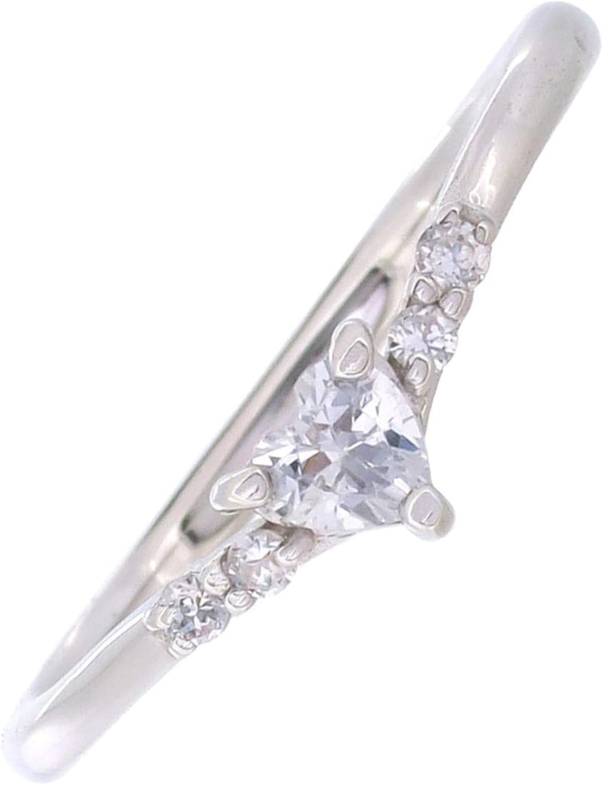 2022正規激安】 指輪 リング シルバー 950 ジルゴニア シンプル